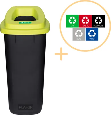 Produktbild von Plafor - Prullenbak 90l – Recycling – Grün