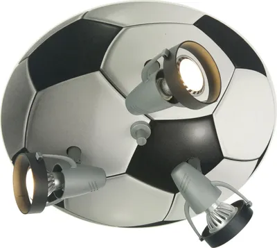 Produktbild von LED Deckenstrahler Fussball 3 LED Spots schwenkbar LED Kinderzimmerleuchte