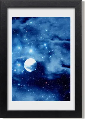 Produktbild von Bild 20x30 MDF-Rahmen, Wandkunst Der Vollmond