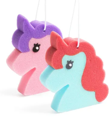 Produktbild von Badeschwamm für Kinder - Schwamm Shower Girl - Einhornschwämme - 16cm