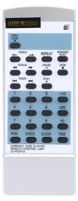 Imagen del producto de Control remoto de reproductor de CD CU PD043, repuesto compatible con PD048, PD 5100, M453, PWW1056, HS7