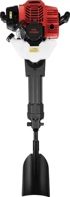 Produktbild von Garten-Grabegerät - Tragbare Grabenfräse - 1900 W - 52 cm³ 2-Takt Einzylinder-Motor - Mit Schaufel - Für Gräben und Bauarbeiten - Schwarz