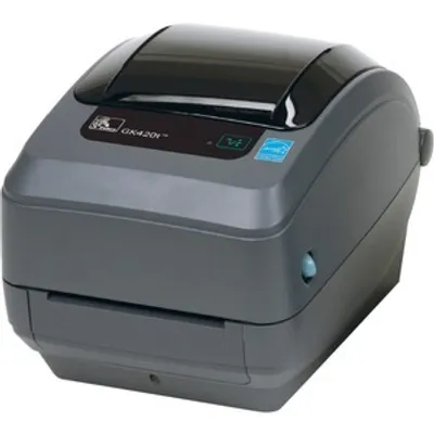 Produktbild von Zebra GK420t, Wärmeübertragung, 203 x 203 DPI, 127 mm/sek, Kabelgebunden, Grau
