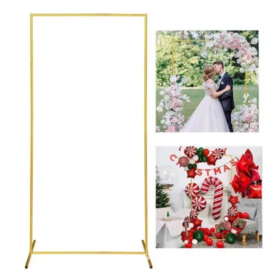 Produktbild von Hintergrundsystem Hochzeitsbogen Hintergrund Ständer, Gestell Hochzeit Bogen Hintergrund Rahmen, für Hochzeit, Geburtstag, Party, 100x200cm(BxH)