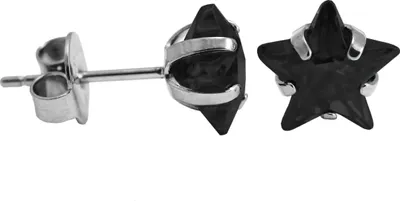 Produktbild von Ohrstecker Chirurgenstahl mit Stern in verschiedenen Farben und Größen Größe - 3 mm Farbe - Schwarz