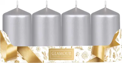 Obrázok produktu pre Nohel Garden adventná sviečka kovový valček d5x9cm 4ks