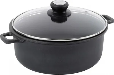 Produktbild von De Buyer Choc Extreme Bratentopf mit Glasdeckel 24cm induktion