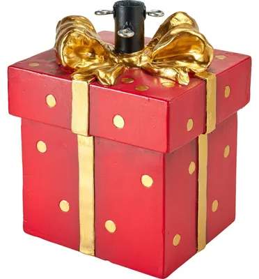 Produktbild von Abdeckung für einen Tannenbaumständer in Form eines Geschenks, 26 x 26 x 36 cm