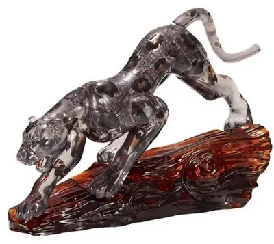 Produktbild von Kristallpuzzle - Panther (schwarz)