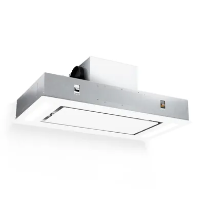 Produktbild von Klarstein Dunstabzugshaube, Leiser Dunstabzug, Dunstabzugshaube Unterbau, Dunstabzugshaube mit Filter, Dunstabzugshaube Einbau, Abzugshaube 90cm, 230W, 620 m³/h, Abluft/Umluft Dunstabzugshaube Weiß