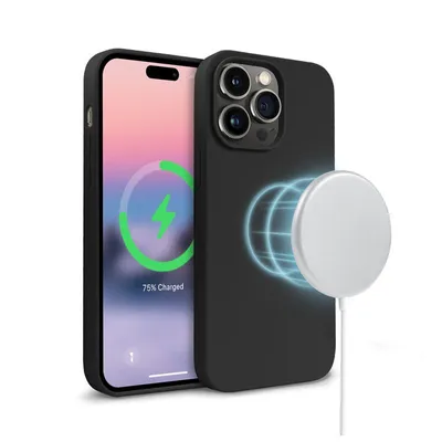 Zdjęcie produktu dla Crong Color Cover Magnetic - Etui iPhone 14 Pro Max MagSafe (czarny)