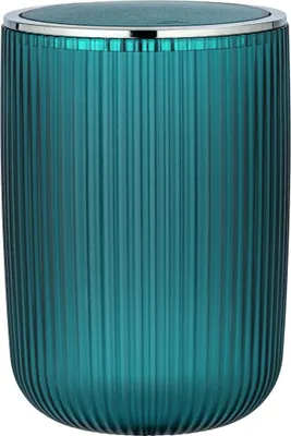 Produktbild von WENKO Schwingdeckel Eimer Agropoli 5,5L Bad Kosmetik Müll Abfall Küchen Gäste WC