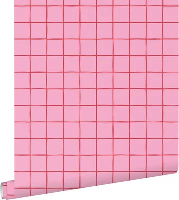Obrázok produktu pre ESTAhome tapeta károvaný vzor ružová 0,53 x 10,05 m
