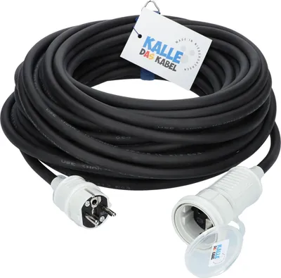 Produktbild von Kalle Verlängerungskabel Schuko Colour 2,5mm² weiß IP44 40 Meter