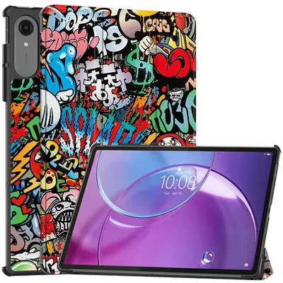 Produktbild von Lenovo Idea Tab Pro Gen 2 Hülle - Coverup Tri-Fold Ständer Klapphülle mit Schlaf/Wach-Funktion - Graffiti