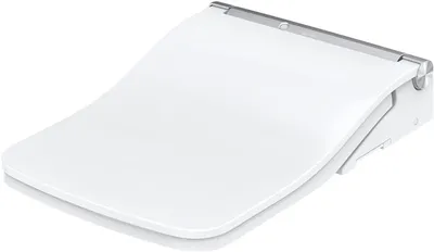 Produktbild von TOTO SW Washlet, multifunktionaler WC-Sitz, mit auto flush, 391x579x108mm, eckiges Design, CleanCase, Sitzring nahtlos, TCF804C2G