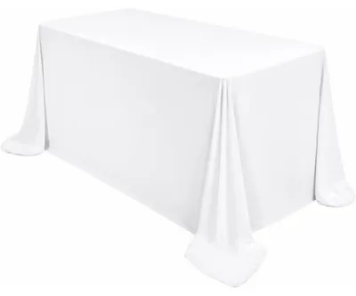 Obrázok produktu pre Obrus obdĺžnikový, biely, 229x335 cm, polyester, ľahko sa čistí