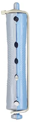 Immagine prodotto di Fripac, arricciacapelli a spirale, colore grigio/blu, per capelli corti, diametro 13 mm, confezione da 10 pezzi