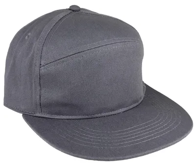 Produktbild von Basecap 5-Panel Kappe Pitcher grau Snapback Schirmmütze Urban Cap