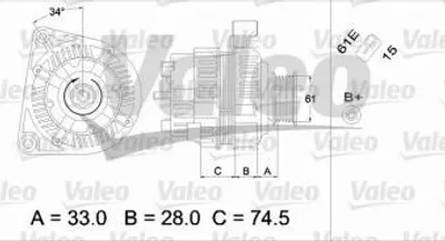 Produktbild von Valeo Generator  437410
