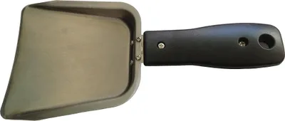 Immagine prodotto di Syntrox Germany Paletta per gyro e kebab in acciaio inox per grigliare kebab - Pratica paletta per carne con manico in plastica, 249x125x45 mm