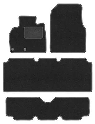 Produktbild von Velours-Fußmatten für Renault Espace IV 2002-2012 (7-Sitzer) – 4-tlg, Graphit, passgenau – Wielganizator LUX