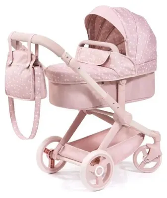 Produktbild von Bayer Design 17011AA Puppenwagen Xeo mit Tasche, höhenverstellbarer Griff, Schwenkschieber, wandelbar als Puppenjogger, bewegliche Vorderräder