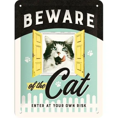 Produktbild von Nostalgic-Art - Blechschild 15x20 cm - Animal Club -  Of The Cat