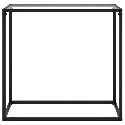 Zdjęcie produktu dla vidaXL Stolik konsola przezroczysty 80x35x75 cm szkło hartowane