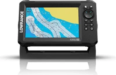Zdjęcie produktu dla Kombajn GPS Sondeur LOWRANCE Eagle 7, Ekran IPS 7", Sonde SplitShot HD, IPX7, Mapa Świata