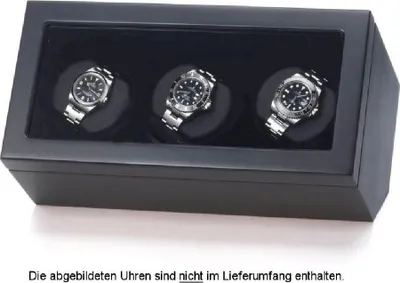 Produktbild von Portax - 1003194003 - Uhrenbeweger - für 3 Uhren - Klavierlack - Opus