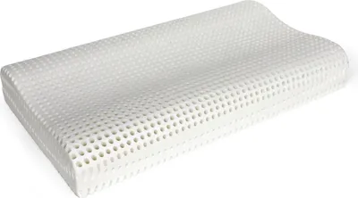 Produktbild von Talamo Italia Kissen für das Bett, 100%  Italy, Orthozervikales Kissen mit abnehmbarem Bezug, aus perforiertem Memory-Schaum, hypoallergen und atmungsaktiv, 70x41xh11,5 cm.
