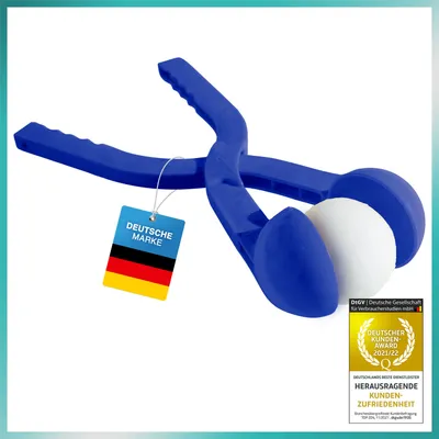 Produktbild von Schneeballzange Schneeball Maker für perfekte Schneebälle, 36 cm lang, Winterspielzeug für Kinder & Erwachsene, Schneeballformer Zange