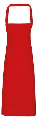 Produktbild von Premier - Latzschürze, Baumwolle LT3023 (Einheitsgröße) (Rot)
