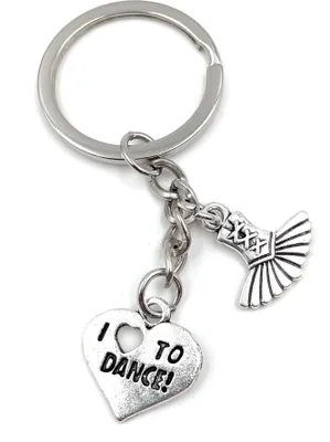 Zdjęcie produktu dla Onwomania - Love to Dance Corset - Metalowy brelok, idealny na prezent np. dla najlepszej przyjaciółki, mamy - Dla mężczyzn, kobiet i dzieci