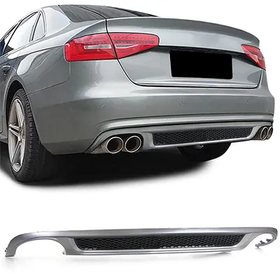 Für Audi A4 B8 8K 2007-2011 ohne S-Line Heckdiffusor Diffusor Waben Stoßstange in der Farbe von Carparts-Online GmbH