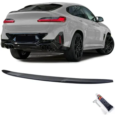 Für BMW X4 G02 ab 2018- Heckspoiler Spoilerlippe SCHWARZ GLANZ in der Farbe SCHWARZ von Carparts-Online GmbH