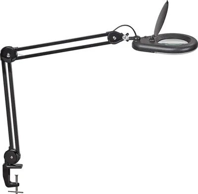 Produktbild von MAUL Lupenleuchte MAULviso LED 6.500 K Klemmfuß schwarz
