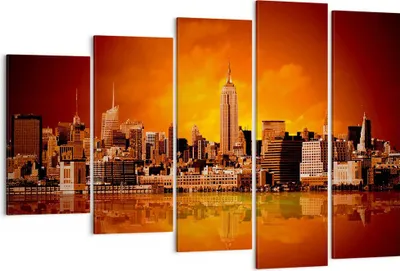 Produktbild von Bild auf Leinwand - Leinwandbild - Amerika architektur straße tourismus - 150x100cm - Wand Bild - Wanddeko - Leinwanddruck - Bilder - Kunstdruck - Leinwand bilder - Wandkunst - EG150x100-2118