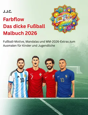 Produktbild von Farbflow - Das dicke Fußball Malbuch 2026