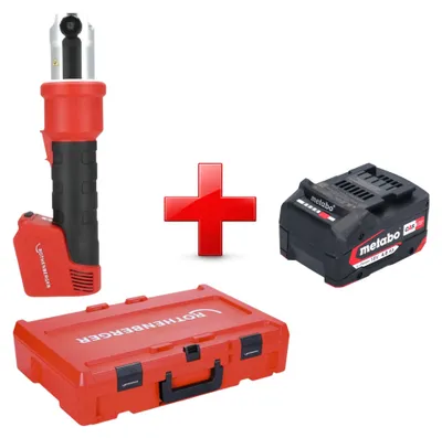 Obrázok produktu pre Akumulátorová lisovacia strojček Rothenberger ROMAX NANO 18 V, 34 kN CAS + 1x akumulátor 4,0 Ah + Rocase – bez nabíjačky