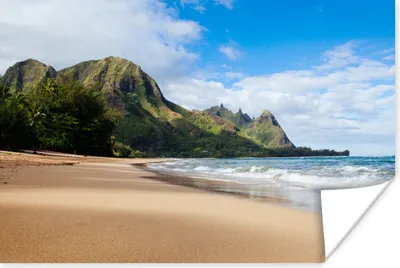 Produktbild von MuchoWow® Poster Strand - Tropisch - Hawaii 180x120 cm - Fotoplakat