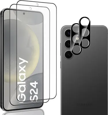 Produktbild von 2X Schutzglas für Samsung Galaxy S24 Panzerfolie Display Kamera Full 9H Schutz