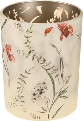 Produktbild von Elegantes Windlicht mit floralem Design für stimmungsvolle Dekoration, 2 Stück