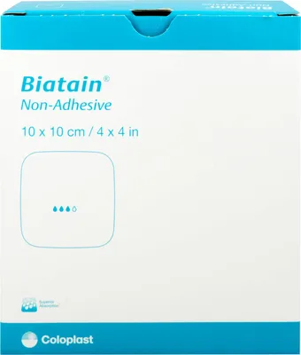 Produktbild von Biatain Schaumverband 10x10cm nicht haftend, 10 St VER