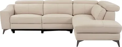 Produktbild von Vente-unique FORLO, Ecksofa, Wohnzimmer, Cremefarben, 5 Sitz(e), Cremefarben, 600 kg