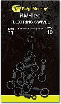 Immagine prodotto di RidgeMonkey RM-Tec Flexi Ring Swivel 10 pezzi - misura 11