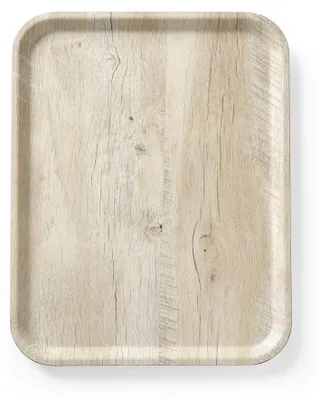 Image de HENDI Plateau de service en mélamine imitation bois , bois clair, 330x430mm