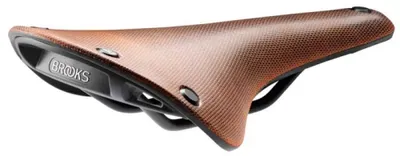 Produktbild von Brooks C17, Fahrradsattel, Straßenrennen, Orange, Einfarbig, Nylon, Gummi
