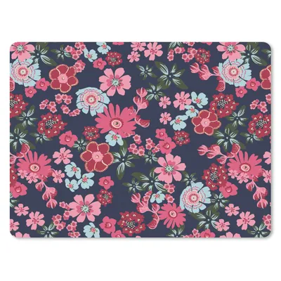 Obrázok produktu pre Podložka pod myš - Kvety - Flóra - Ružová - Vzory - 23x19cm - Rohožka pod myš